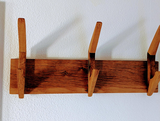 Reclaimed Oak Coat Rack